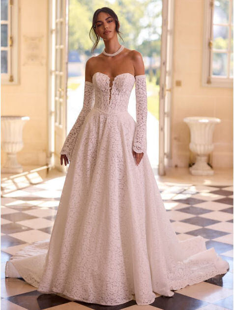 elegantes Braut-Halsband & Armüberzieher